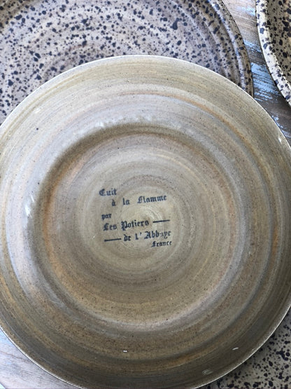 Assiettes dessert en grès