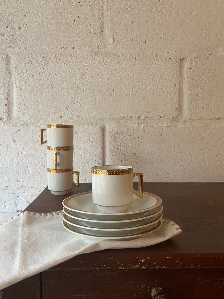 Service café Blanc&Doré