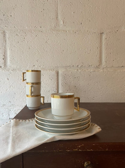 Service café Blanc&Doré