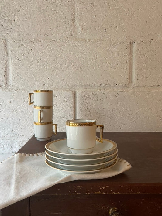 Service café Blanc&Doré