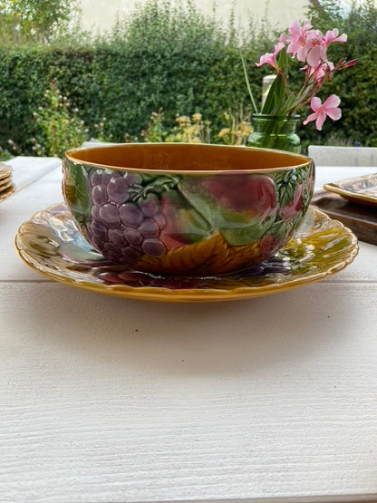 Saladier Barbotine fruits