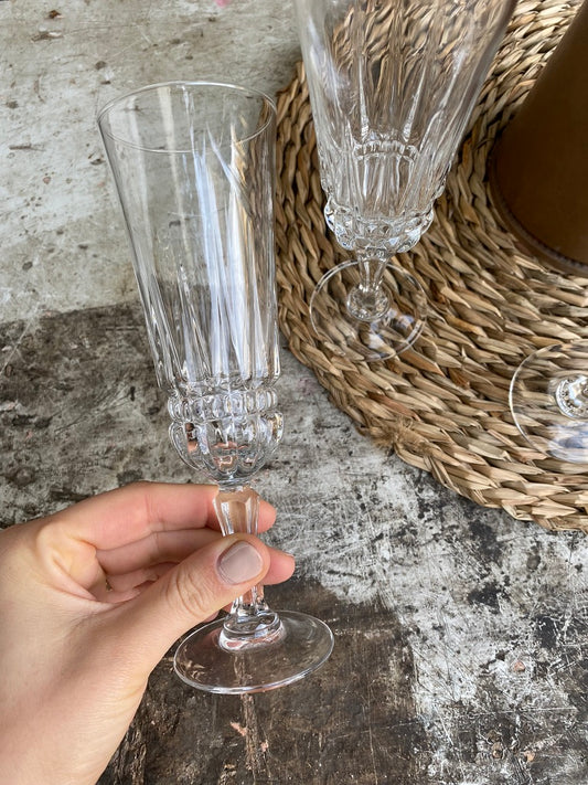 Anciennes Flutes en Cristal