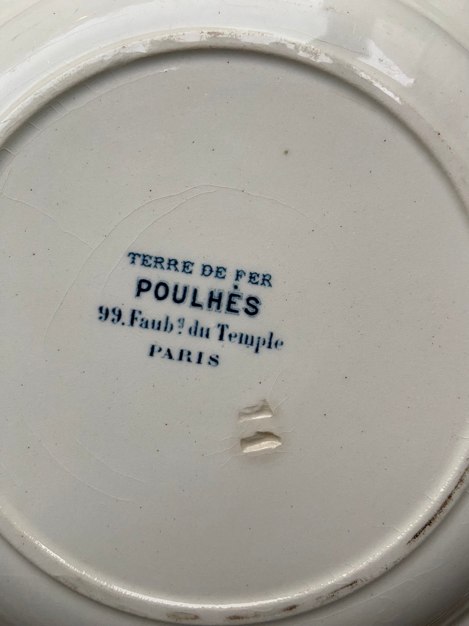 Assiettes Terre de Fer Poulhès