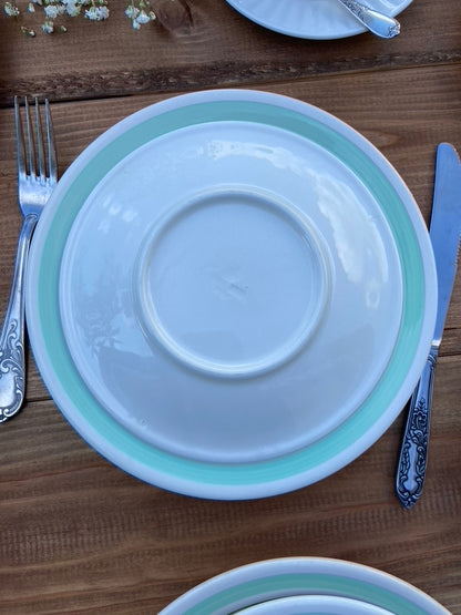 Assiettes Vert & Violine