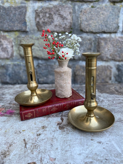 Bougeoirs Poussoirs Laiton