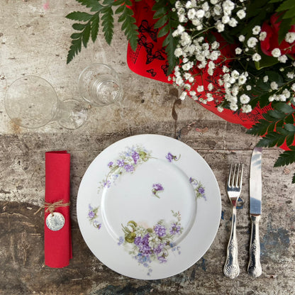 Assiettes Limoges - Violettes