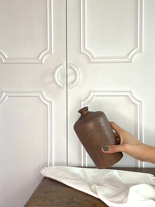 Bouteille en grès joufflue