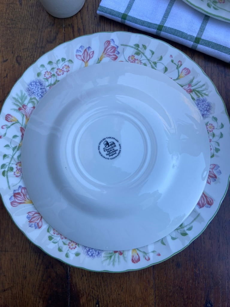 Assiettes anglaises fleuries #id29