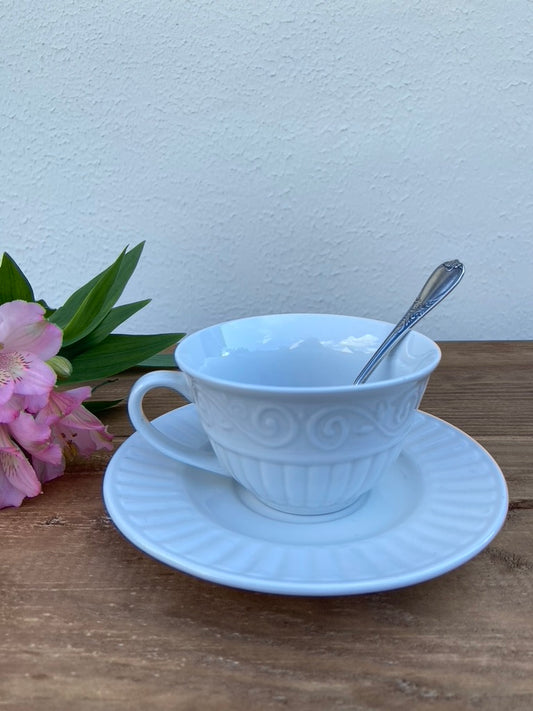 Grandes tasses Anglaises blanches #id23