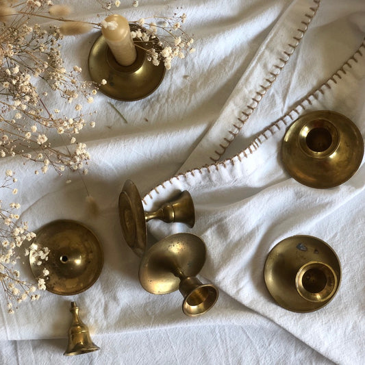 Petits bougeoirs Laiton