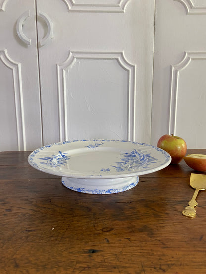 Plat piédouche Terre de fer