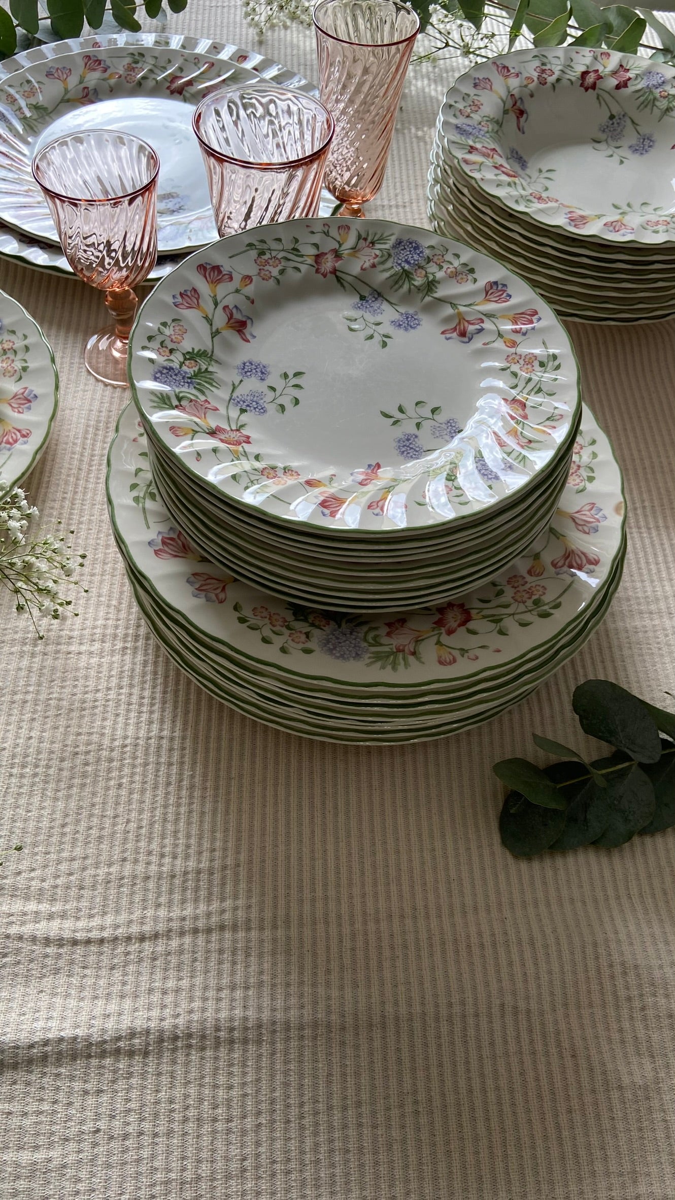 Assiettes anglaises fleuries #id29