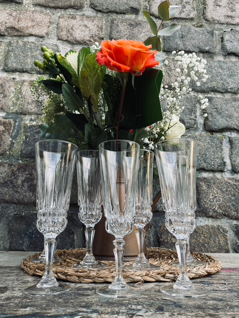 Anciennes Flutes en Cristal