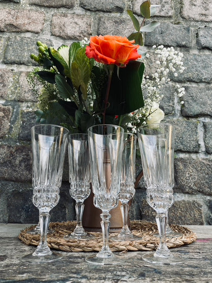 Anciennes Flutes en Cristal