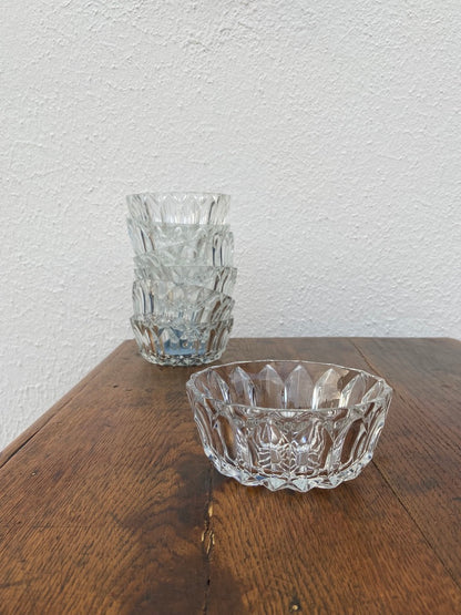 Coupelles verre ciselé