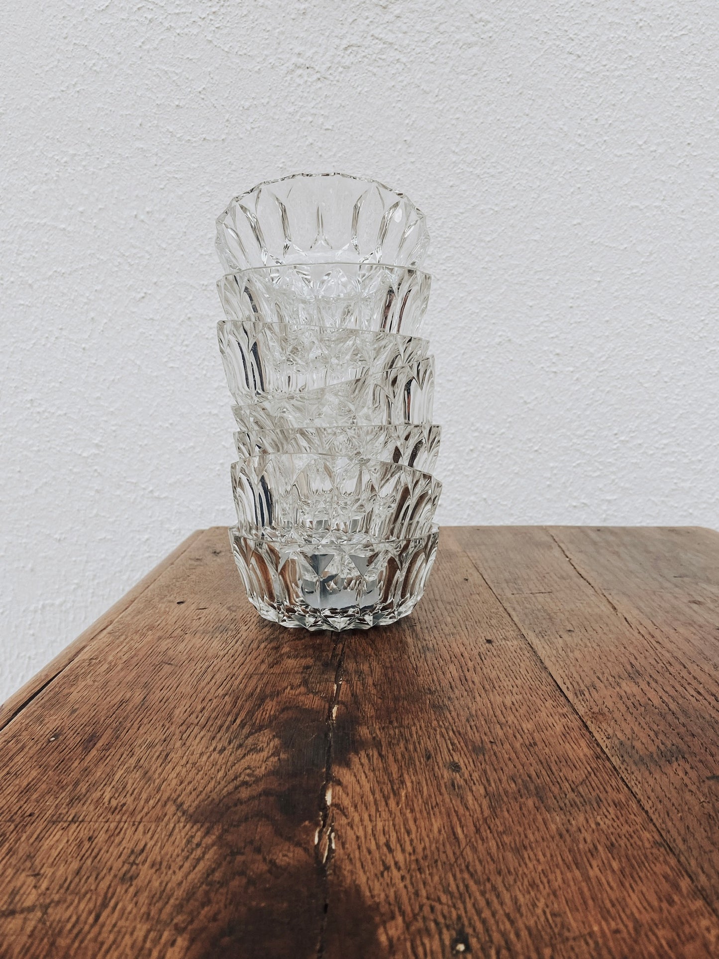 Coupelles verre ciselé