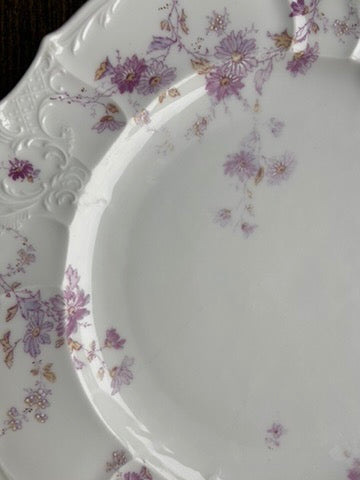 Service Porcelaine fleurs violettes #id9