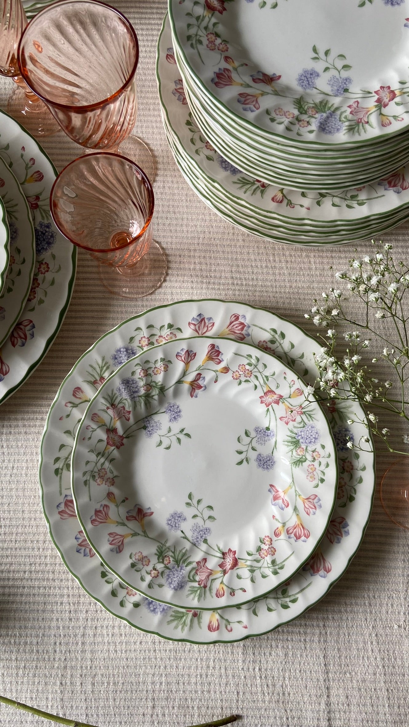 Assiettes anglaises fleuries #id29