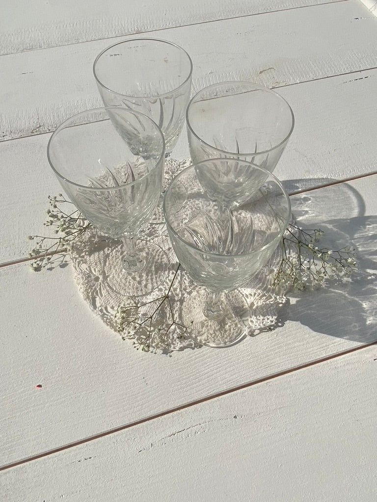 Verres à pied (x4)