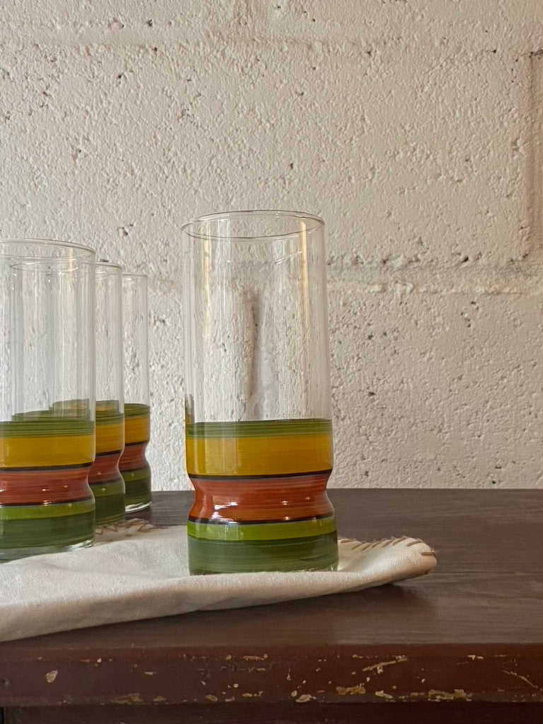 Verres pop tricolores