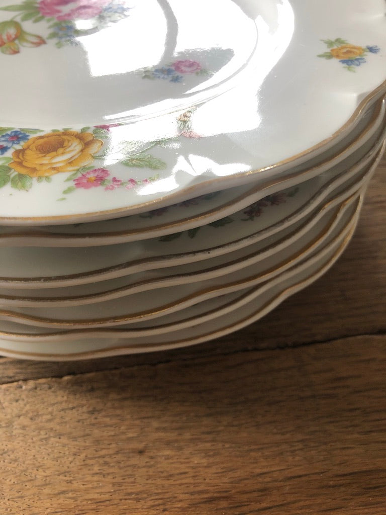 Assiettes plates Porcelaine de Limoges