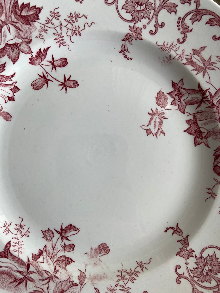 Assiettes Terre de Fer rouge