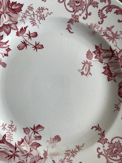 Assiettes Terre de Fer rouge