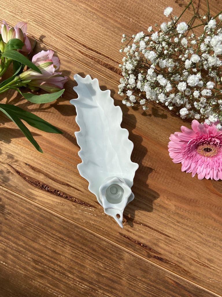 Bougeoir tulipe porcelaine