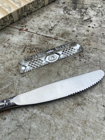 Porte-Couteaux en verre ciselé #id35