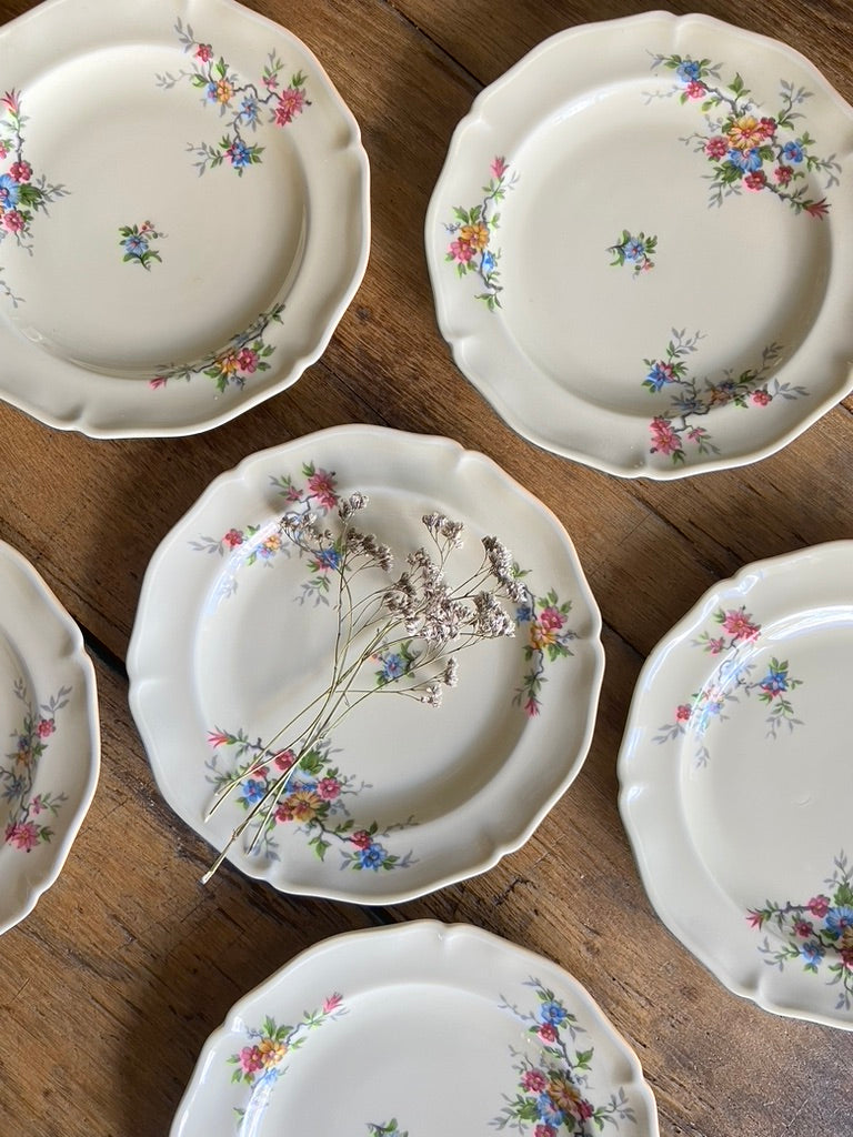 Assiettes dessert Fabrique Royale de Limoges