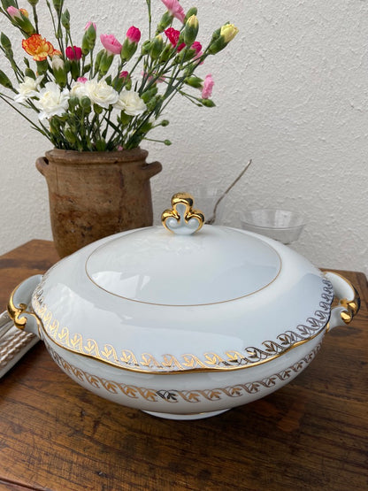 Porcelaine fine - Blanc,Doré