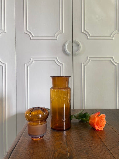 Ancienne fiole ambrée