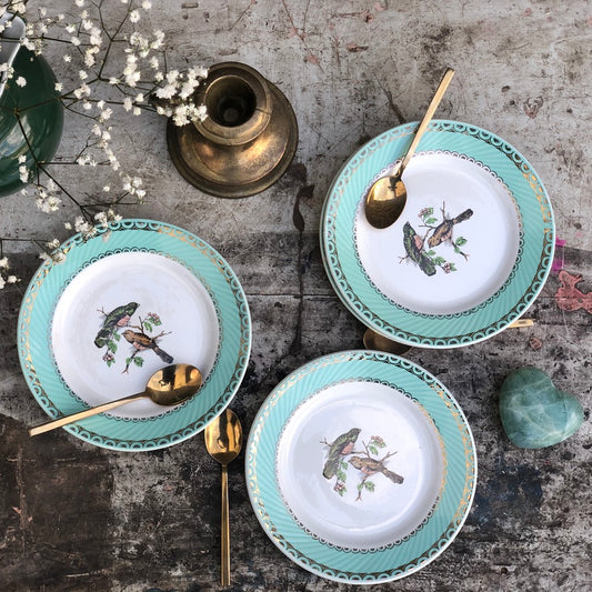 Assiettes Motif Oiseaux