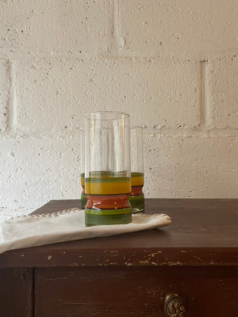 Verres pop tricolores