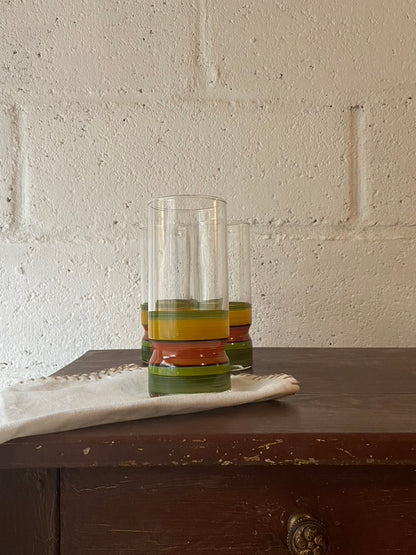 Verres pop tricolores