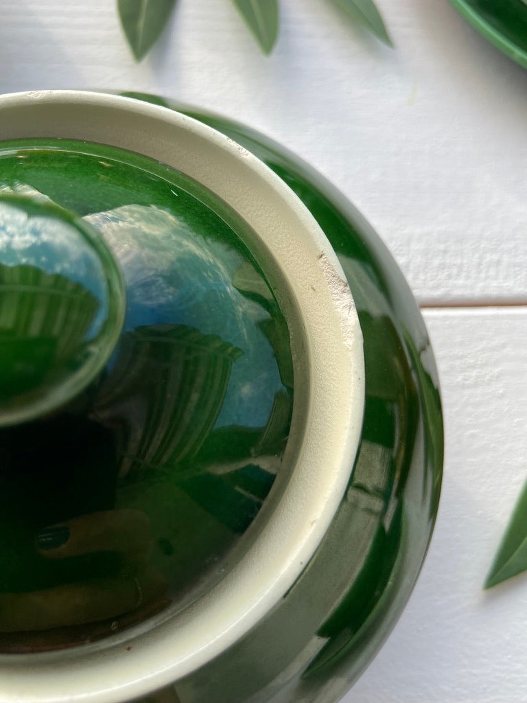 Tasses & sucrier Vallauris (vert)