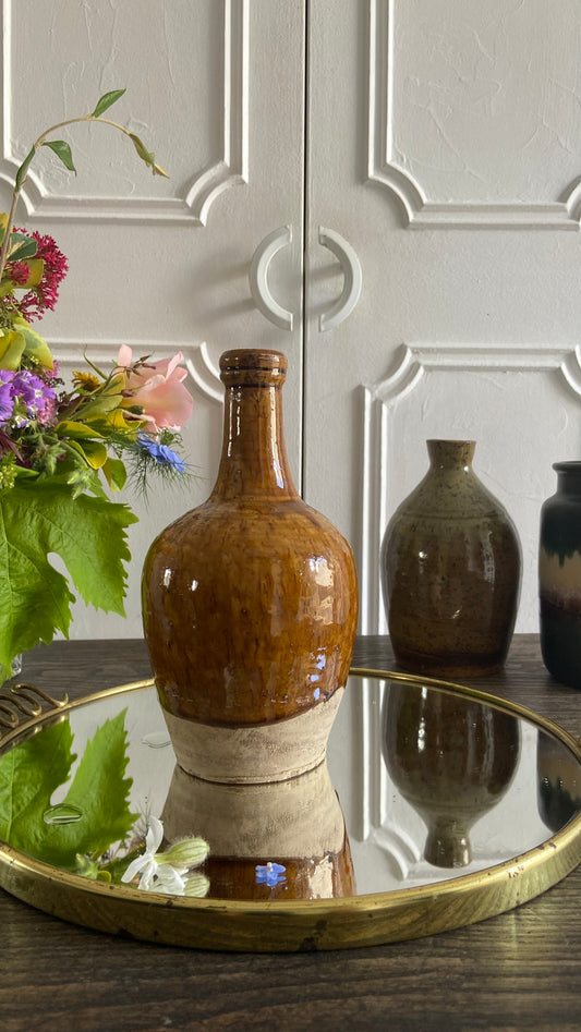 Vase émaillé camel