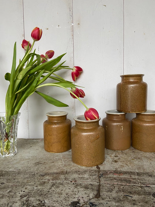 Anciens petits pots (à moutarde)