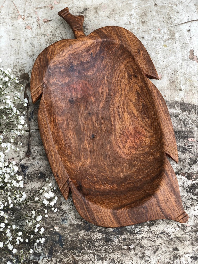 Vide poche en bois brut