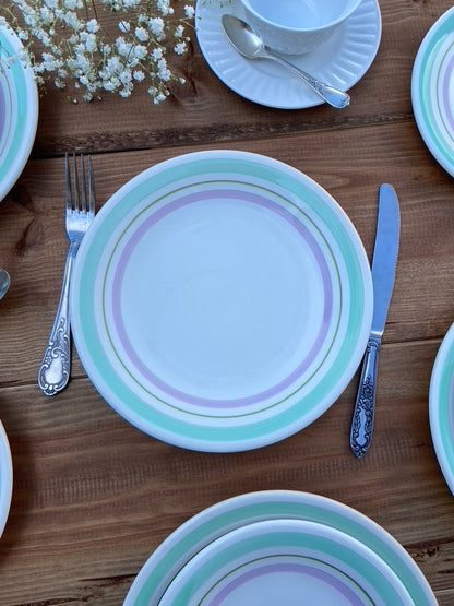 Assiettes Vert & Violine
