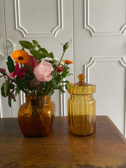 Pot ambré bullé #id52