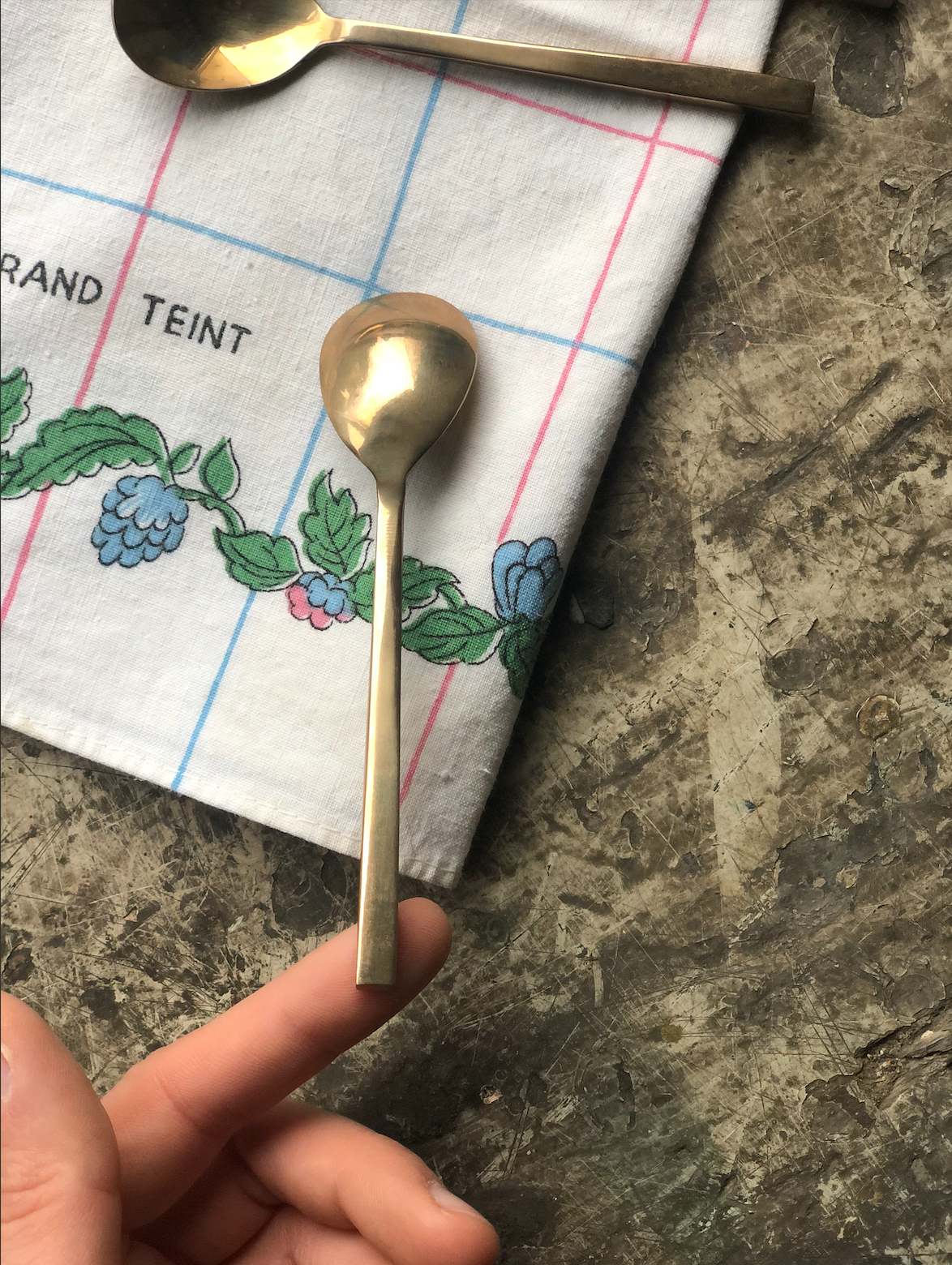 Petites cuillères dorées (lot de 6)