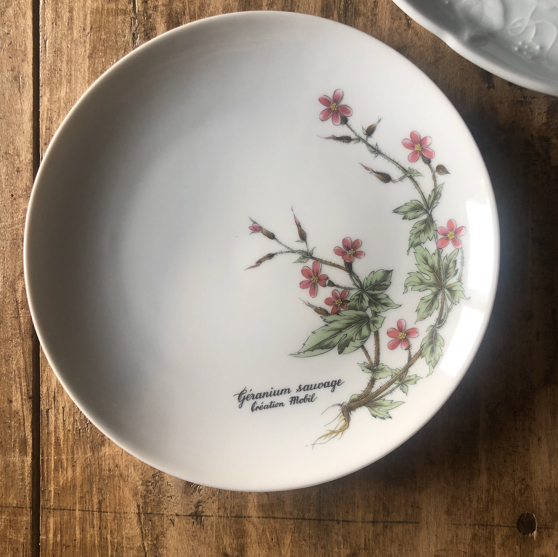 Assiettes dessert botanique