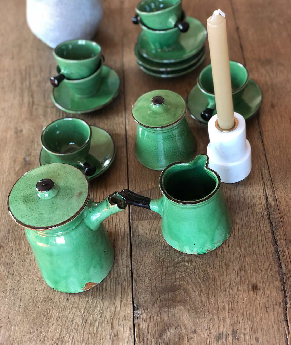 Service à café Grès Emaillé