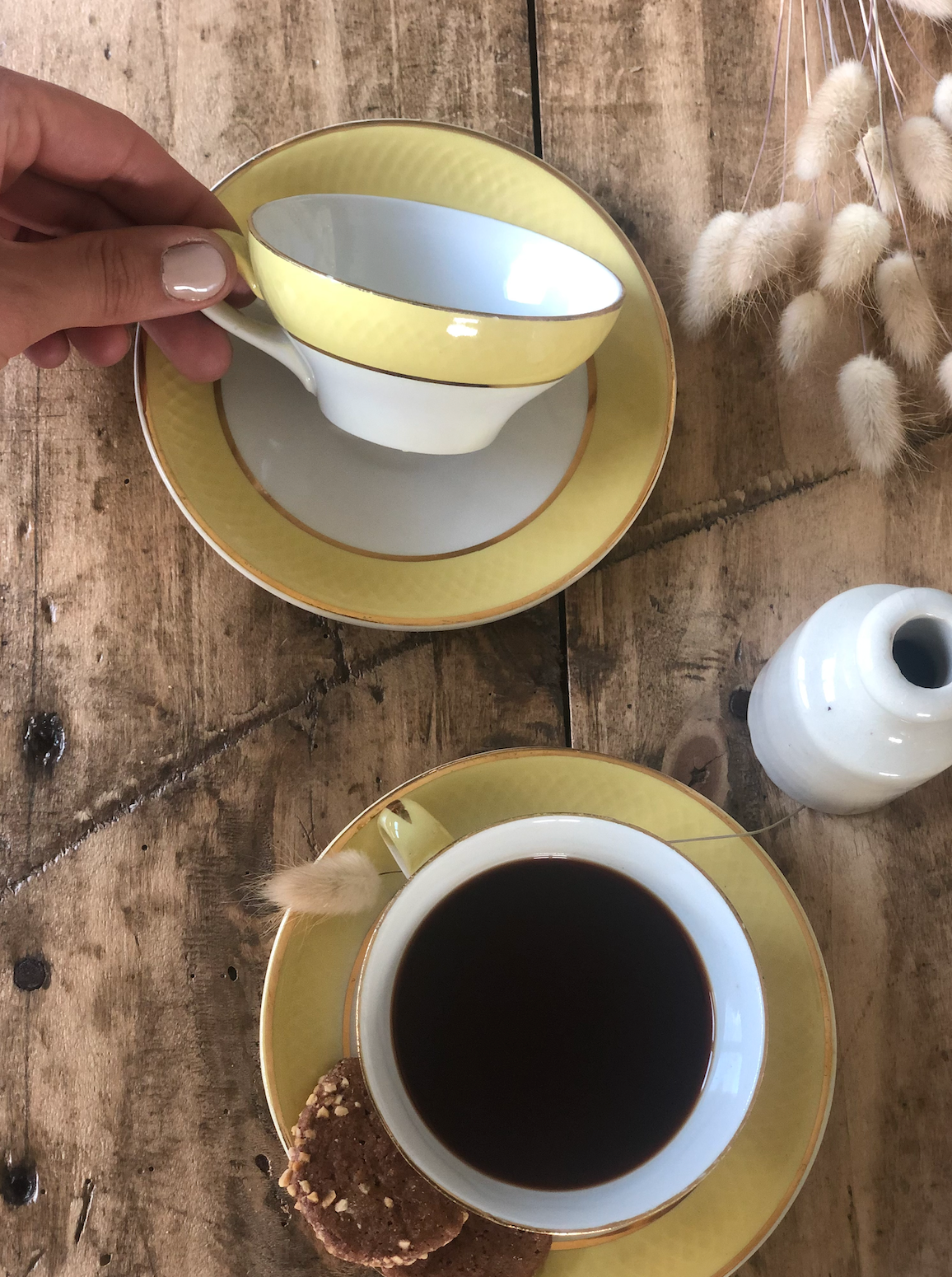 Service à café Jaune&Doré