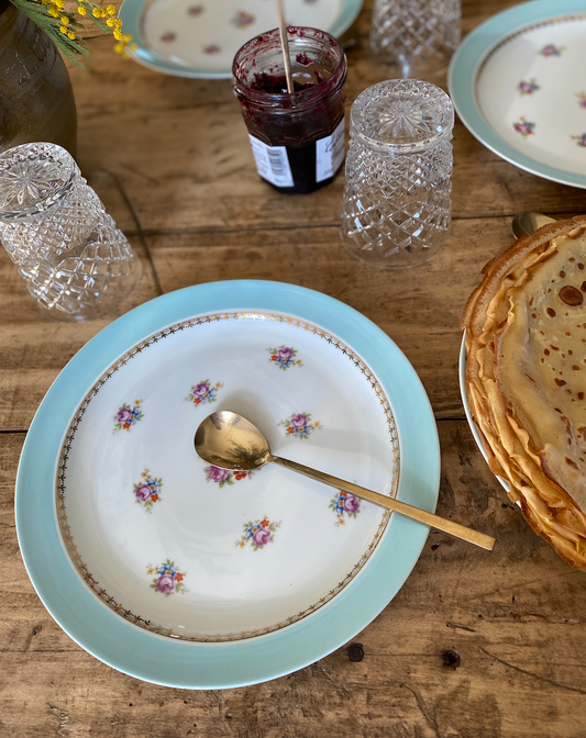 Porcelaine de Limoges Turquoise