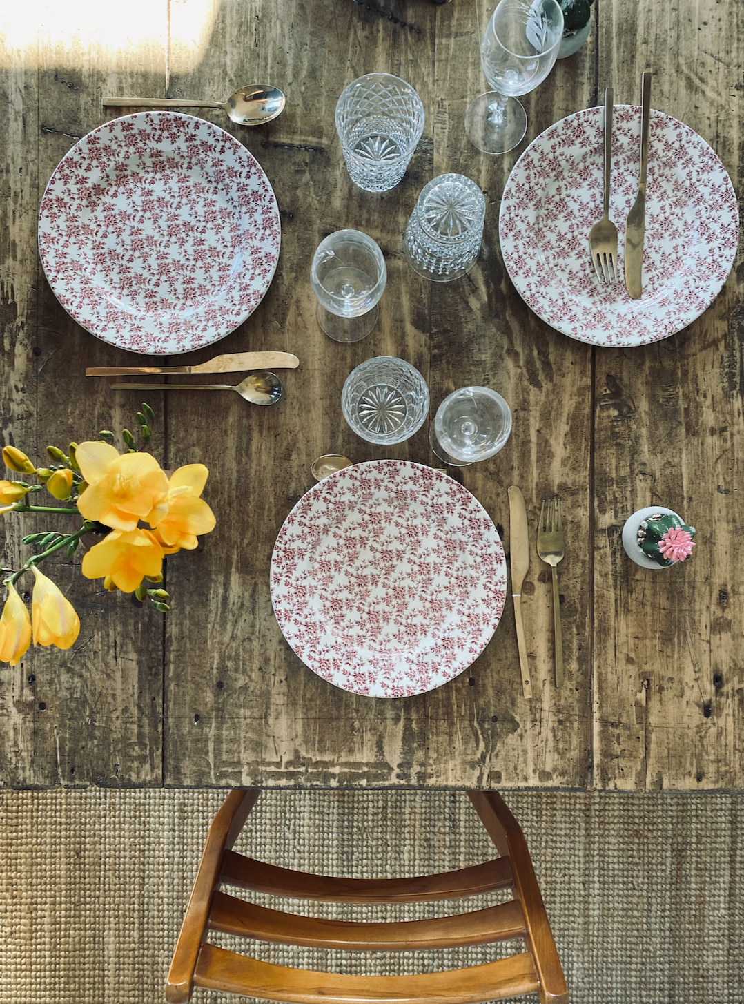 Assiettes anglaises Rosalie