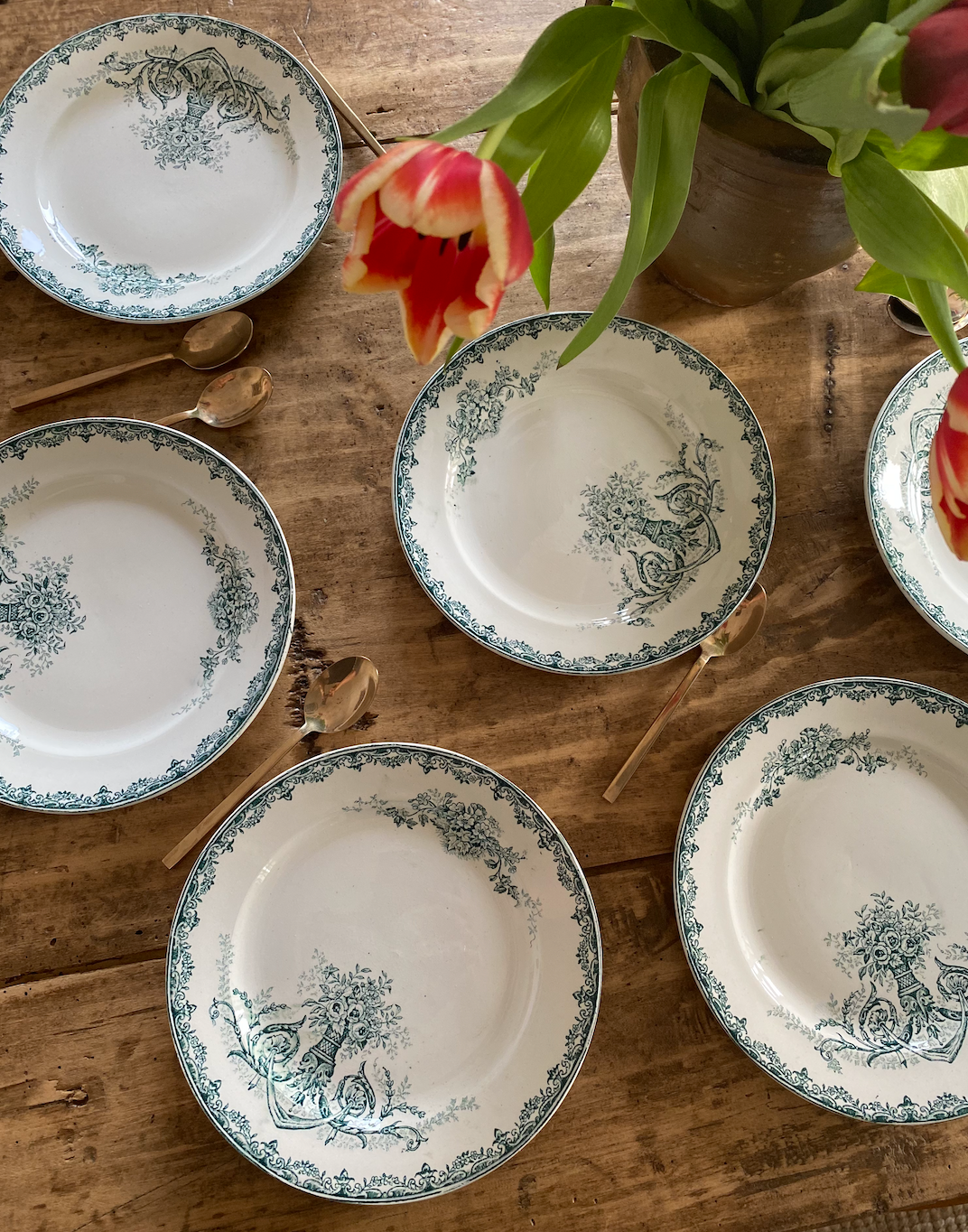 Assiettes Dessert Terre de Fer Chevreuse