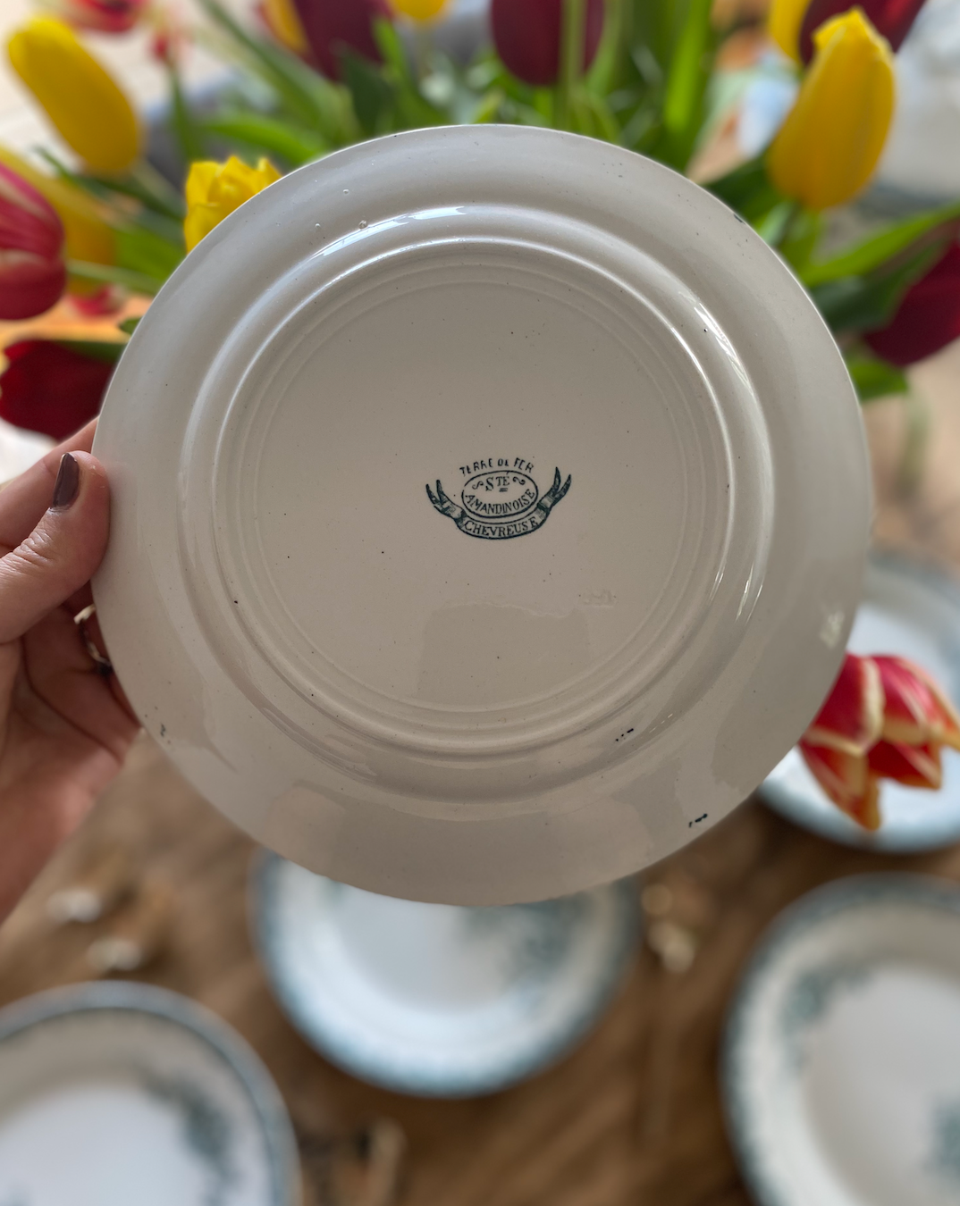 Assiettes Dessert Terre de Fer Chevreuse