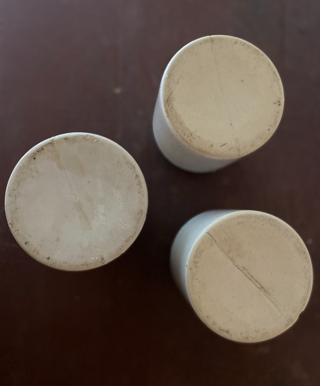 Pots en grès clair